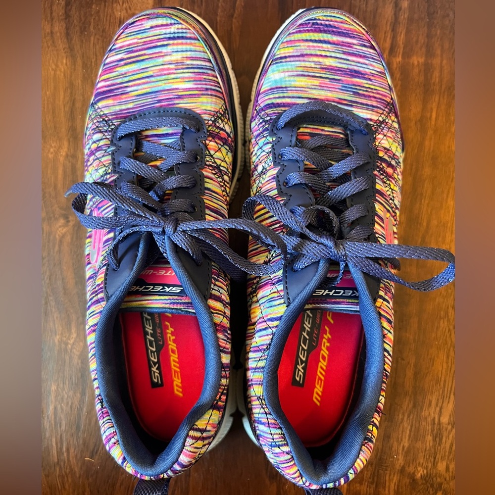 Skechers Flex Appeal Women's Multicolor Memory Foam Sneakers 7